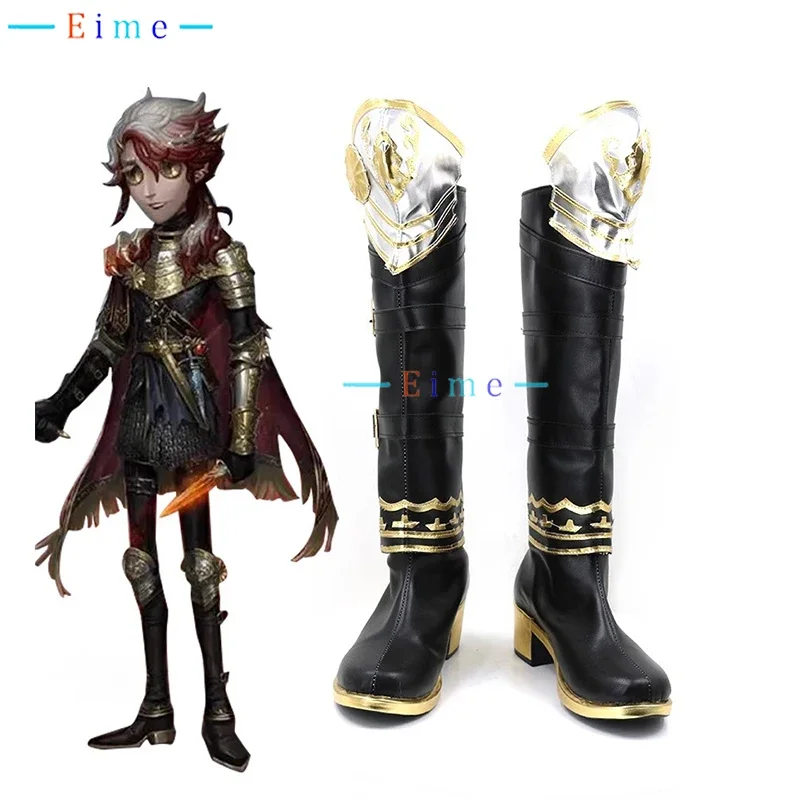 Game Identity V Composer Frederick Cosplay Shoes PU Leather Shoes Halloween Carnival Boots Cosplay Prop Custom Made