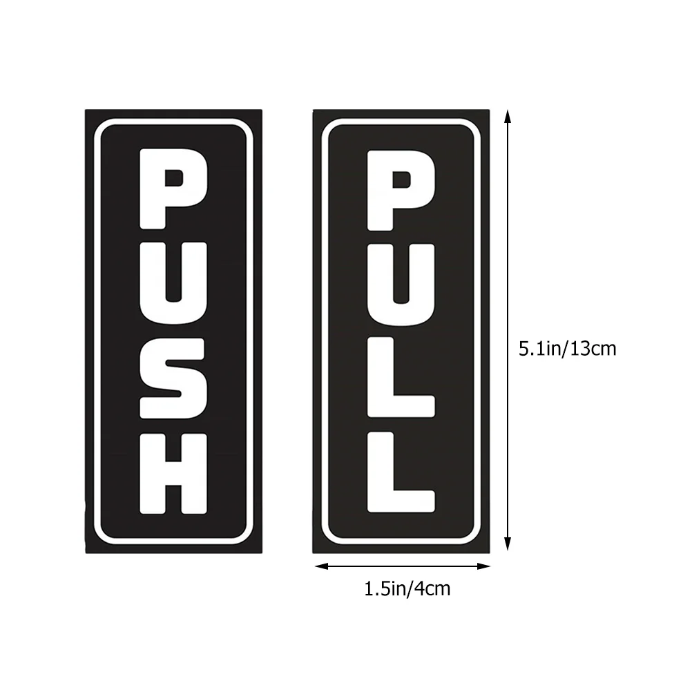 Pull Push Door Stickers For Store Sliding Logo Shopping Mall Sign Shop Salon Cafe Restaurant Office Vinyl Sign Supermarket