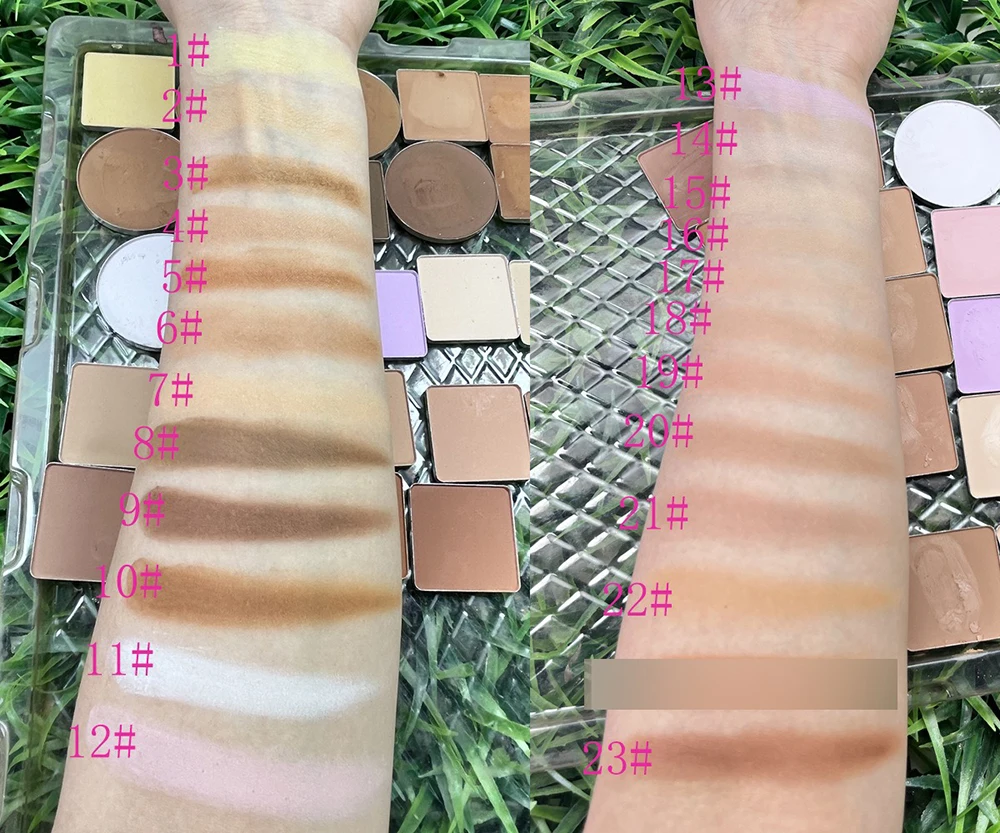 Custom 23colors Contour Pressed Powder Private Label Natural Oil Control Long-lasting Waterproof Concealer Makeup Wholesale