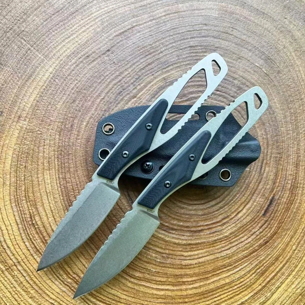 

Новый Стильный Нож для Стейка, Высококачественный Нож с Фиксированным Лезвием из Стали 440C, Рукоять G10, Многофункциональный Инструмент для Рыбалки, EDC Ножи