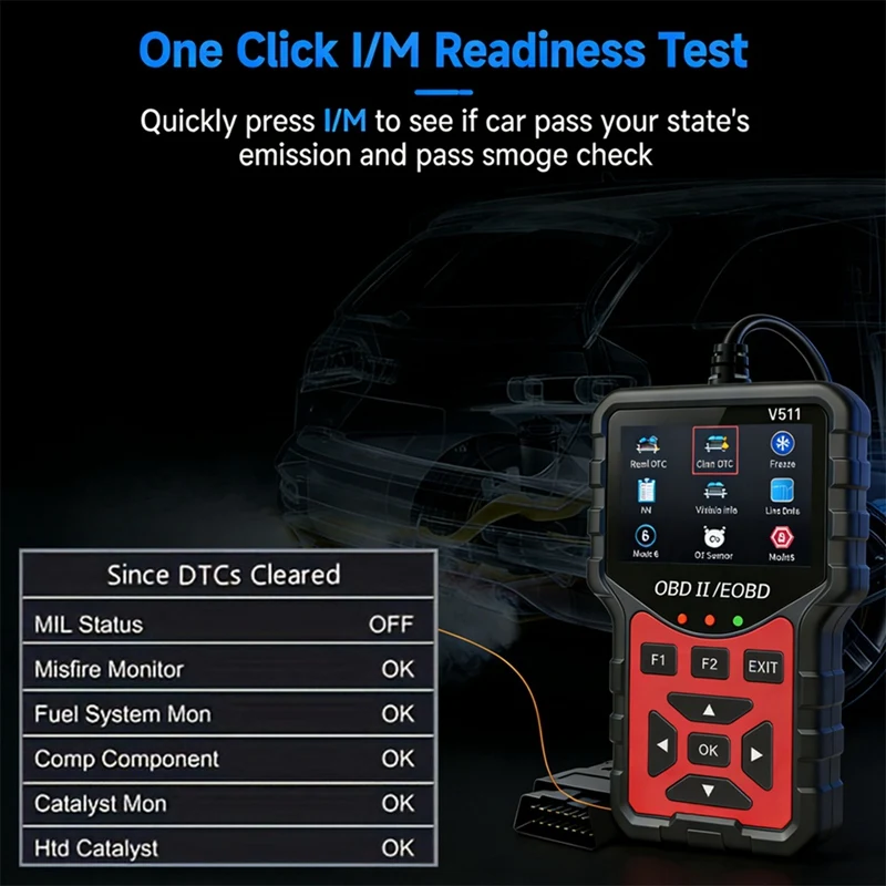 Super Sale Obd2 Car Scanner V511 Comprehensive Engine Diagnostic Tool for All Vehicles From 1996 Onwards, Up to 36V