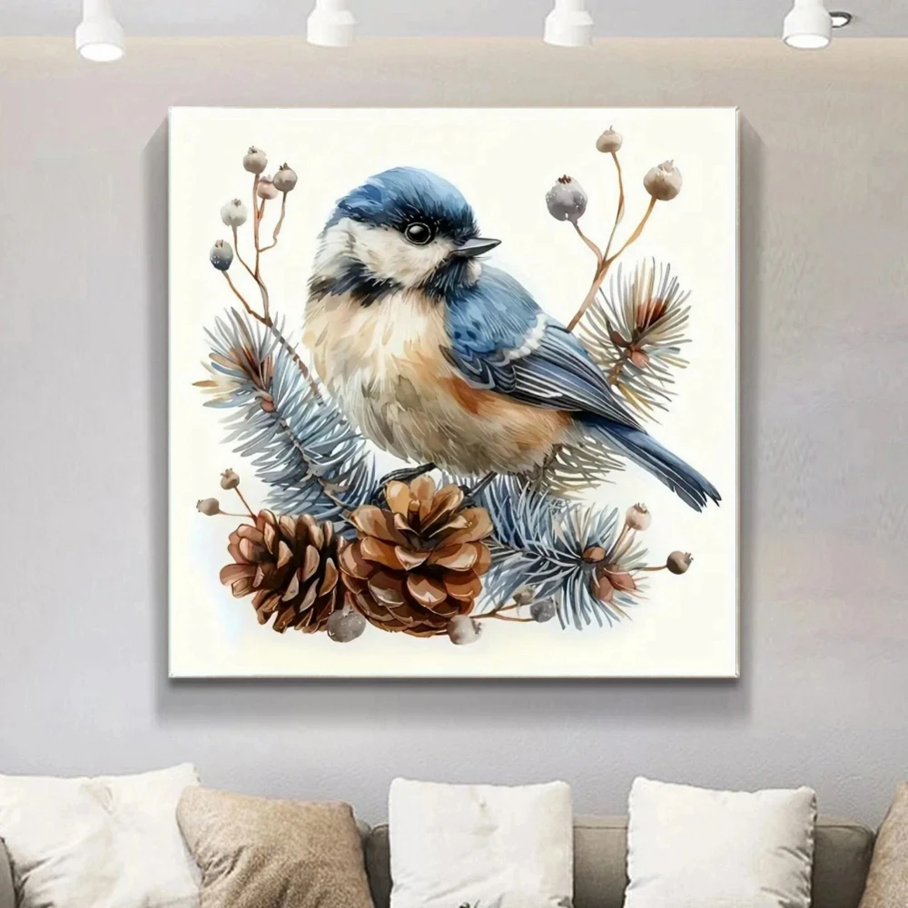 Tier Niedlicher Vogel Landschaft 5D Diamant-Malerei Kunstbild Set Neue Stickerei DIY Handarbeit Heimdekoration Strass-Geschenke