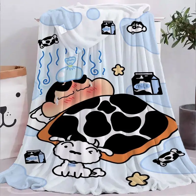 Anime Crayon Shin-chan 150X200 cm Coperta Azione Kamen Morbido Caldo Corallo Pile Lancio Casa Camera Da Letto Copriletto Cosplay Inverno Bambini