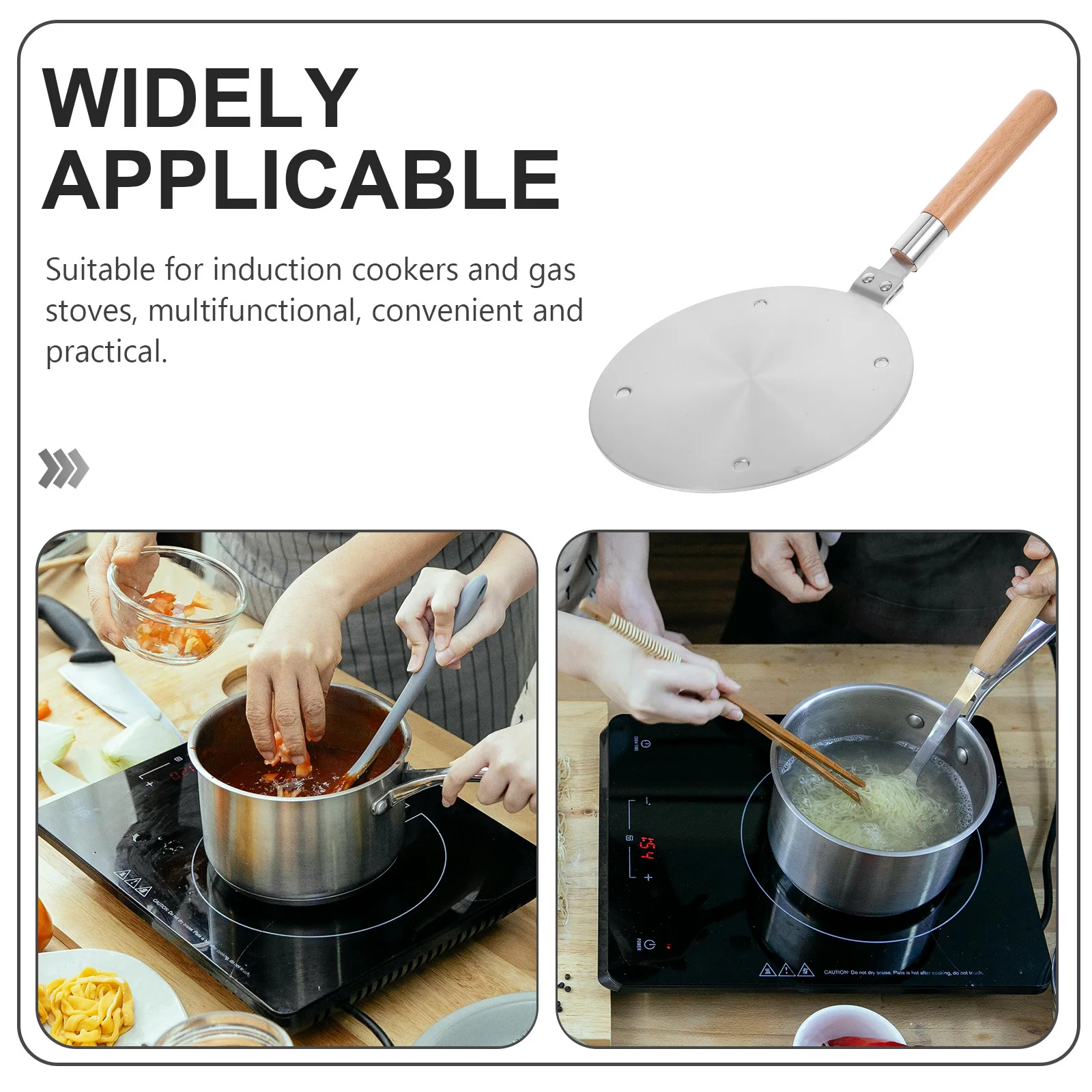 

Heat Diffuser for Gas Stove Induction Plate Adapter Easy Clean Smooth Surface Protects Pots Cooking Quality Essential