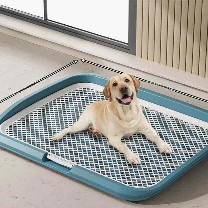 중대형견 배변 훈련용 소변 트레이 울타리 중대형견용 배변 화장실 애완동물 훈련용 소변 매트 삼각형 접이식