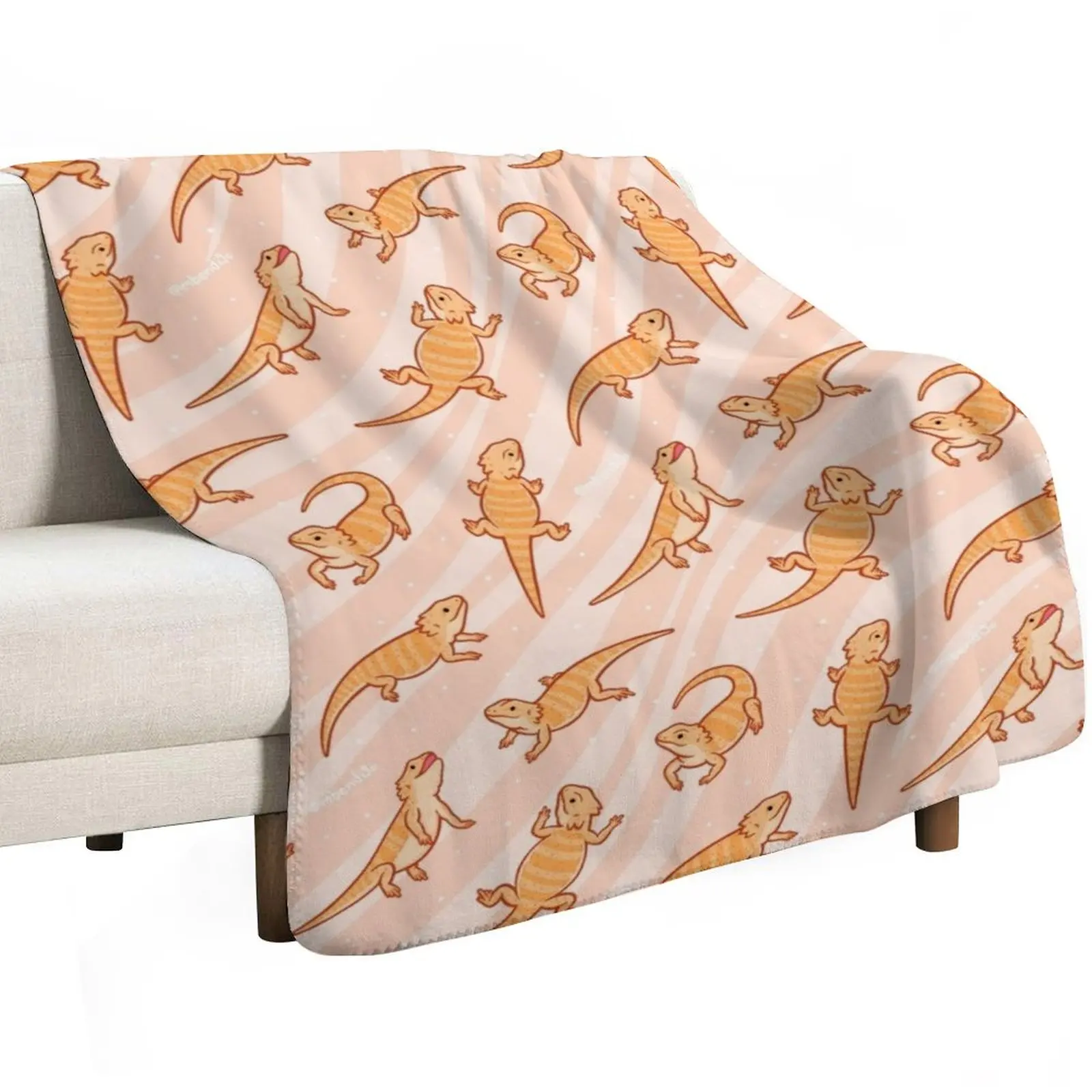 Bearded Dragons Throw Blanket Sofas for babies heavy to sleep Flannel Fabric Large Blankets