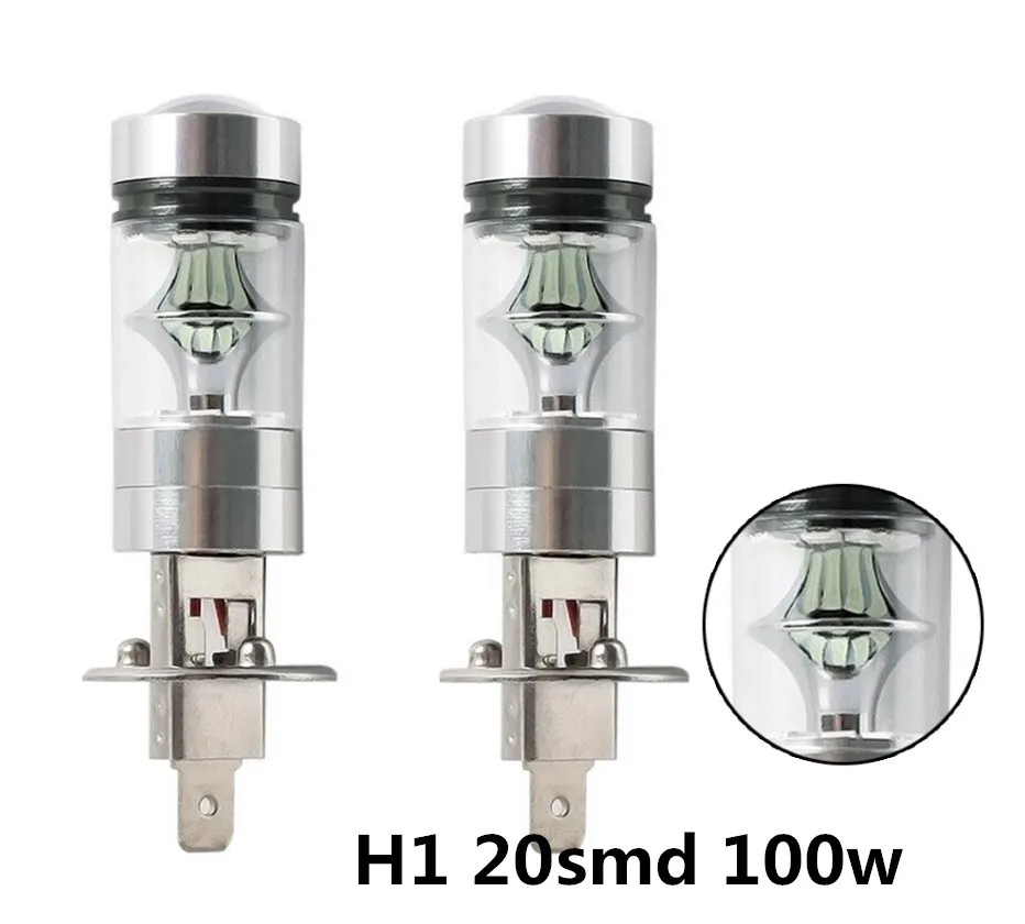 Ampoule LED H4 blanche pour phare de voiture et moto, haute puissance 8000K, ampoule de conduite antibrouillard 1800LM, 2 pièces