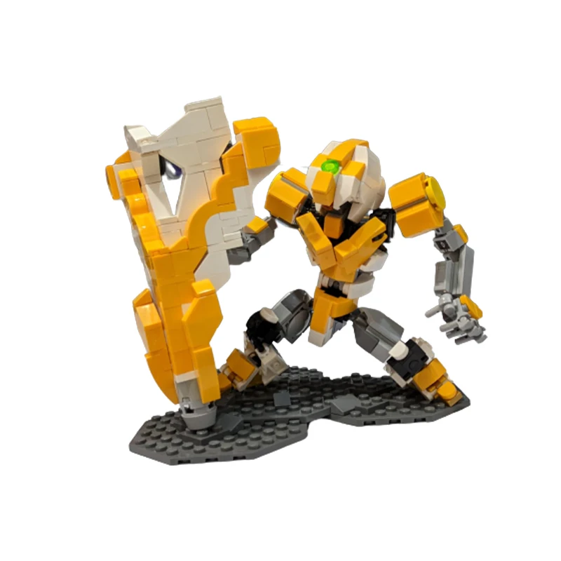 MOC-décennie s de Construction de Figurines d'Action pour Enfant, Modèle Mecha Kokor, Soldat, Assembler des Briques, Robots, Jouet, Puzzle, Cadeau de Noël