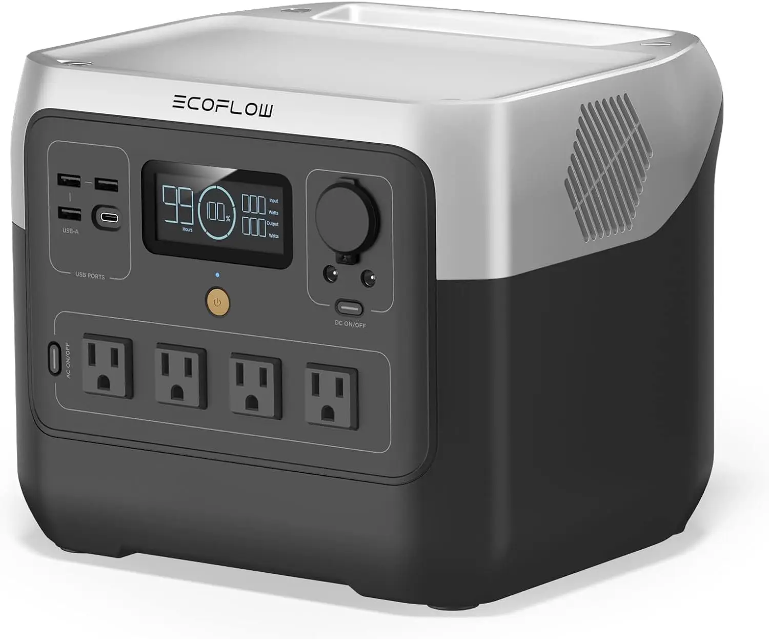 

EF ECOFLOW Portable Power Station RIVER 2 Pro, 768Wh LiFePO4 Battery, 70 Min Fast Charging, 4X800W (X-Boost 1600W) AC Outlets,