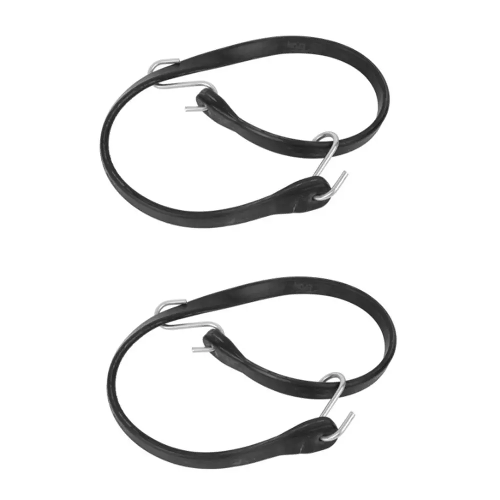 2 Pcs Durable 31 Inches Bundling Belt Rubber S Hooks Fixing Rope Strap Tarp Strap Outdoor Use