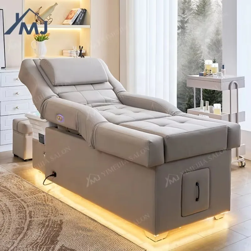 Electric Shampoo Tables Salon Pedicure And Manicure Hair Wash Chair For Head Spa Bed