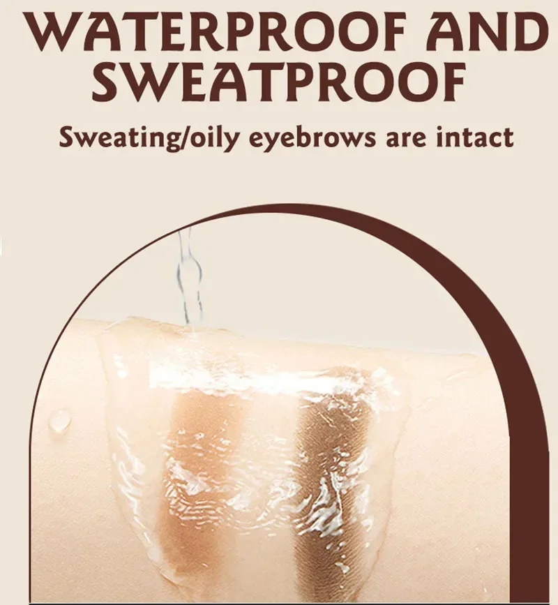 Ocheal 3 kleuren wenkbrauwpoeder zwart bruin lift wenkbrauw professioneel waterdicht cosmetisch oogschaduwpalet met borstel