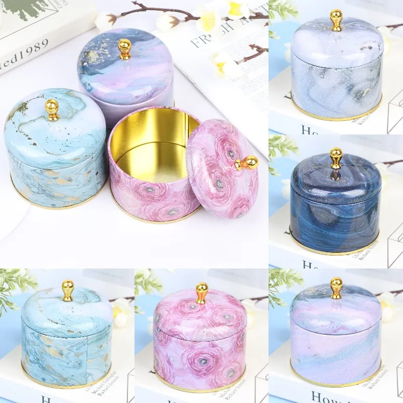 Empty Tinplate Box Tins Cans Jars Containers Wicks Sticker Centering For Aroma Essential Oil Soy DIY Candle Making Supplie