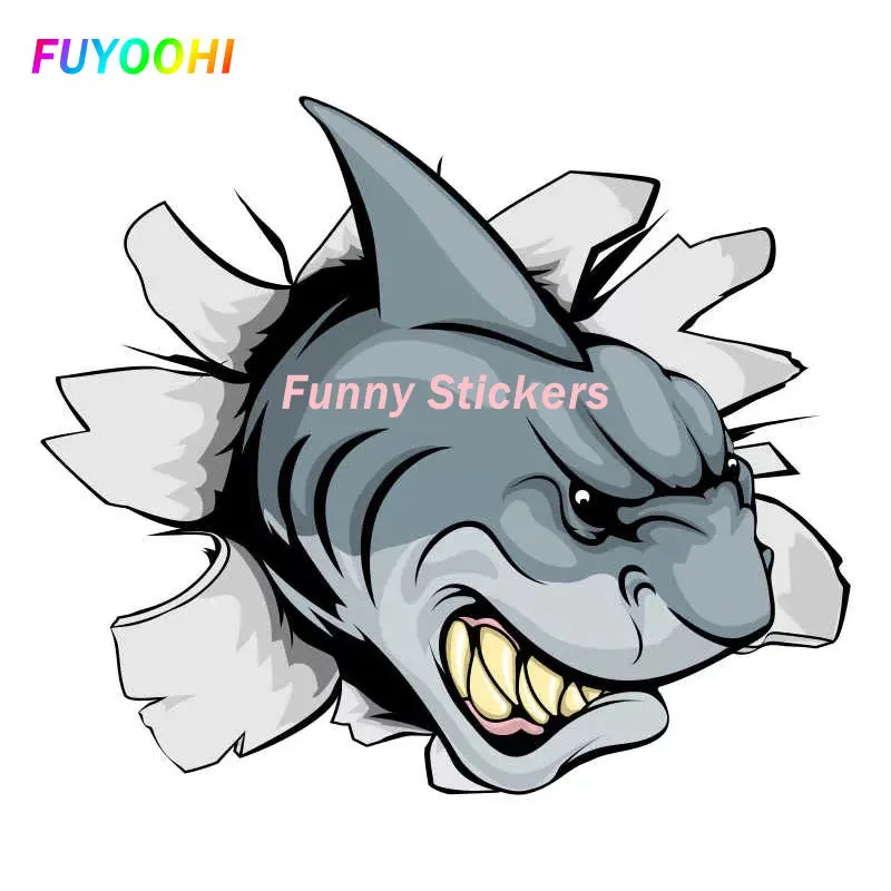 FUYOOHI Play Stickers Personality Car Stickers Angry Modeling Decal PVC Cars Motorcycle Surfboard Waterproof Decals Decor