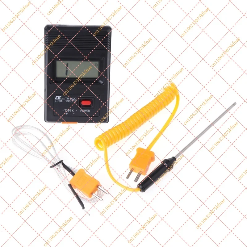 -50℃~1300℃ Portable Digital K Type Thermometer Compact Temperature Meter With Dual Thermocouple Probe