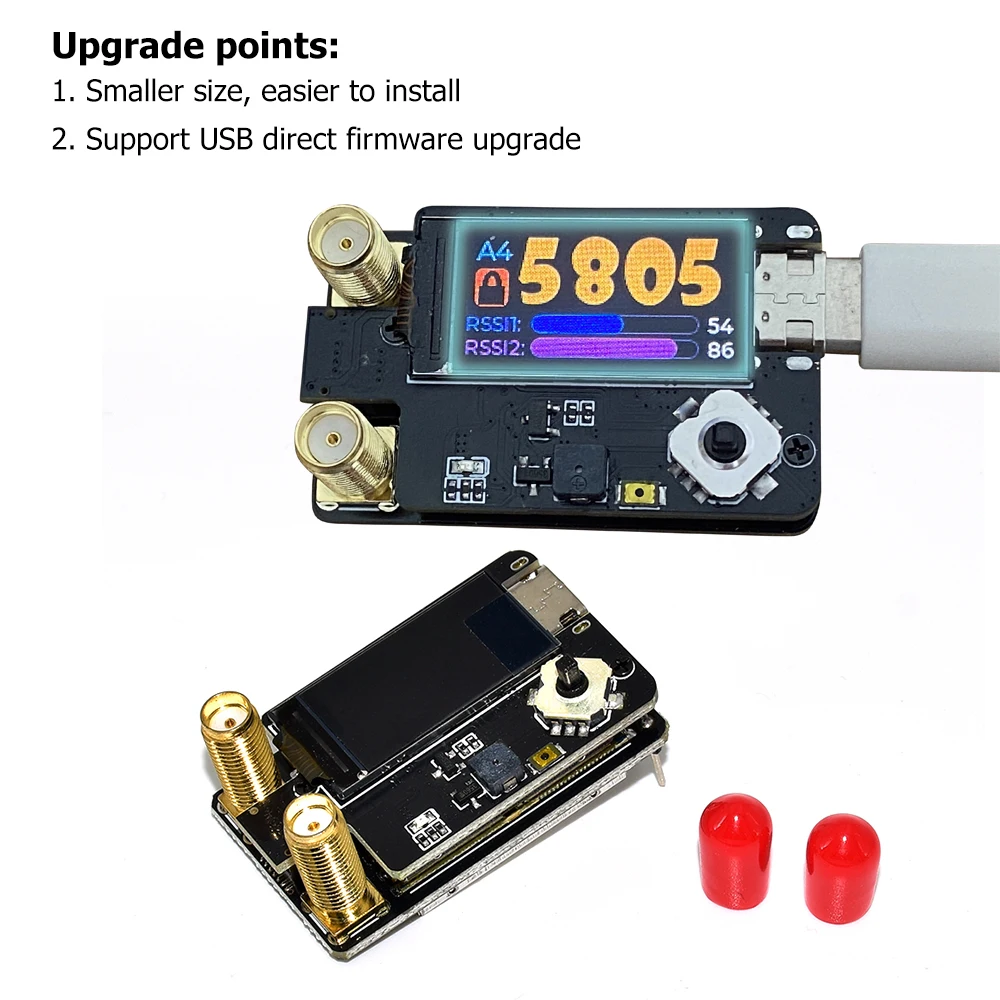 Video Receiver Module 4.9GHz 5.8GHz 6GHz VRX-S1 70CH 4867MHz ~ 6060MHz FPV Parts for SKYZONE/ Fatshark / DJI V1/V2 Goggles