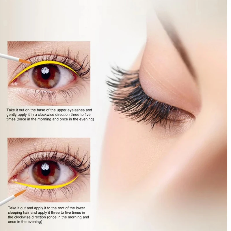 Natural Eyelash Growth Serum 7 วัน Fast Eyelashes Enhancer หนาหนาขึ้น Fuller Lashes คิ้ว Lift Eye Care ผลิตภัณฑ์แต่งหน้า