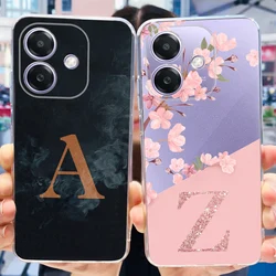 For Oppo A40 A40m Case CPH2669 Luxury Letters Cover Clear Silicone Soft TPU Phone Case For Oppo A40m A 40 OppoA40 OppoA40m Shell