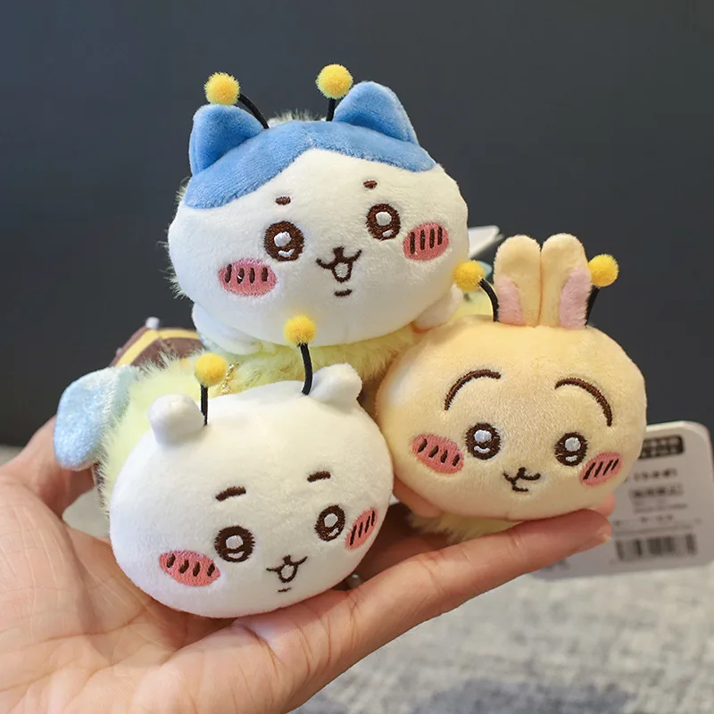 Piccola ape, orsetto autospelante, ciondolo in peluche Jiykawa, borsa da scuola portachiavi con bambola a otto bambole