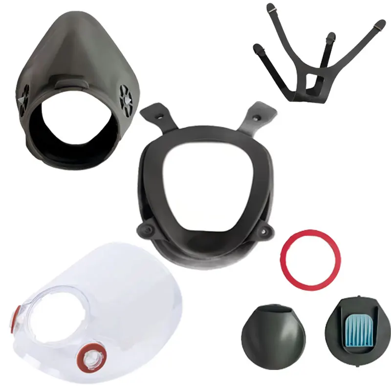 Replace Part For 6800 Mask PC Face Shield Head Belt Mouth Nose Mask Protective Film Gas Mask Respirator Paint Spray Accessories
