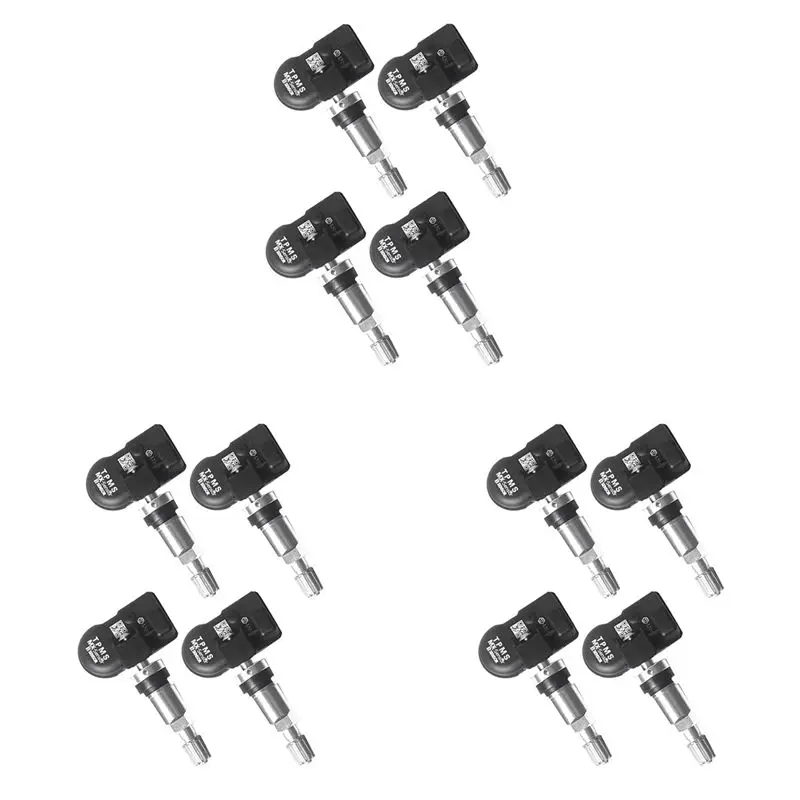 

12Pcs Programming MX Sensor TPMS Tire Pressure Monitor Sensor 315MHZ 433MHZ Universal 2 In 1 Repair Tool Silver-A08Q