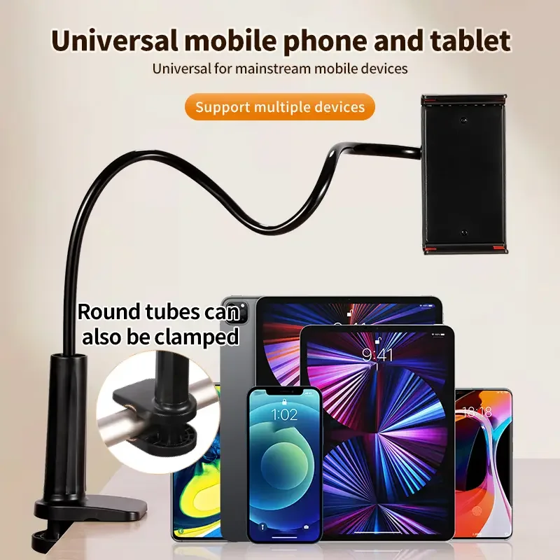 Multifunktionaler freitragender Desktop-Tablet-Halter mit Anti-Rutsch-Pad für Stabilität