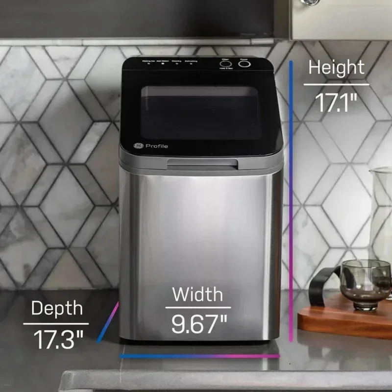 TGBFGE Perfil Opal 1.0 Máquina de hielo de pepita |   Máquina de hielo de guijarros de encimera |   La máquina de hielo portátil hace hasta 34 libras de hielo por D,Ali