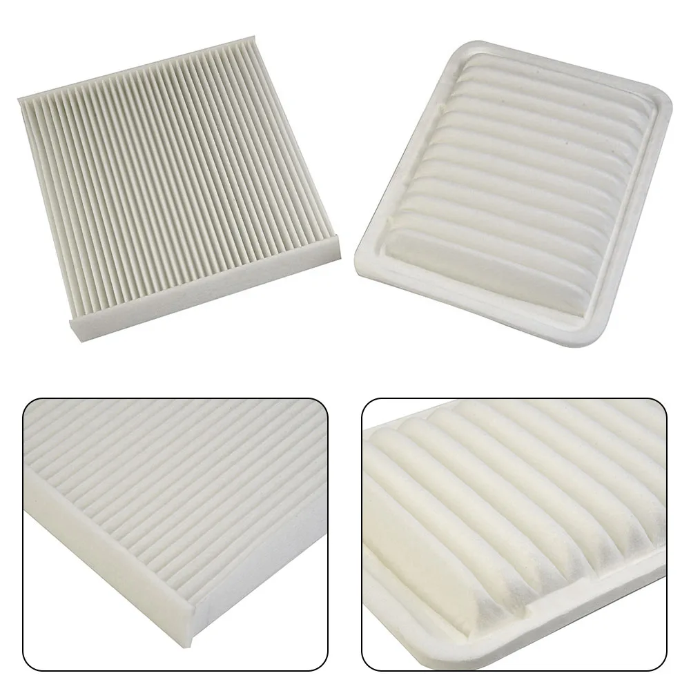 2pcs Engine Cabin Air Filters Kits For Toyota 2009-2018 For Corolla #17801-0T030 Air Filter Replacement