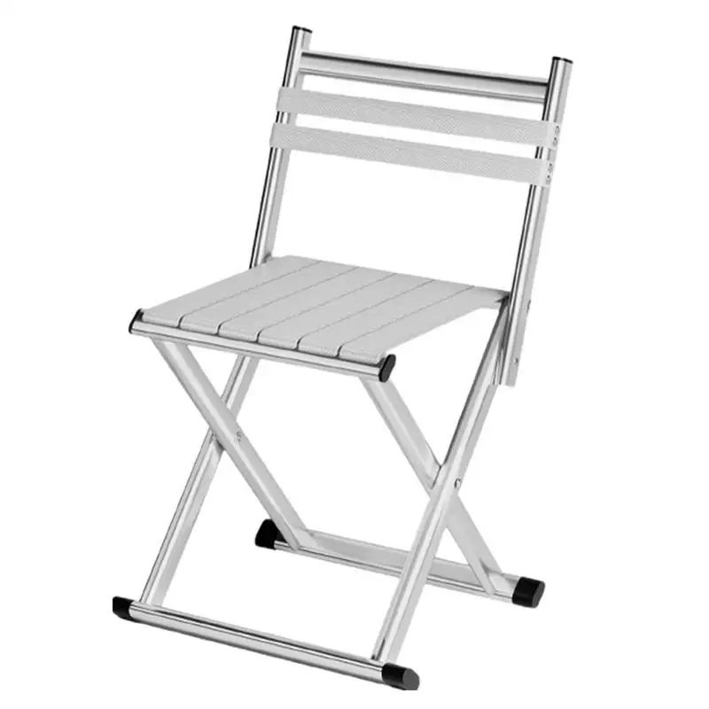 

Outdoor Dining Chairs Portable Metal Patio Bench Lightweight Fishing Seat Patio Stool Folding Outdoor Patio Furniture Camping