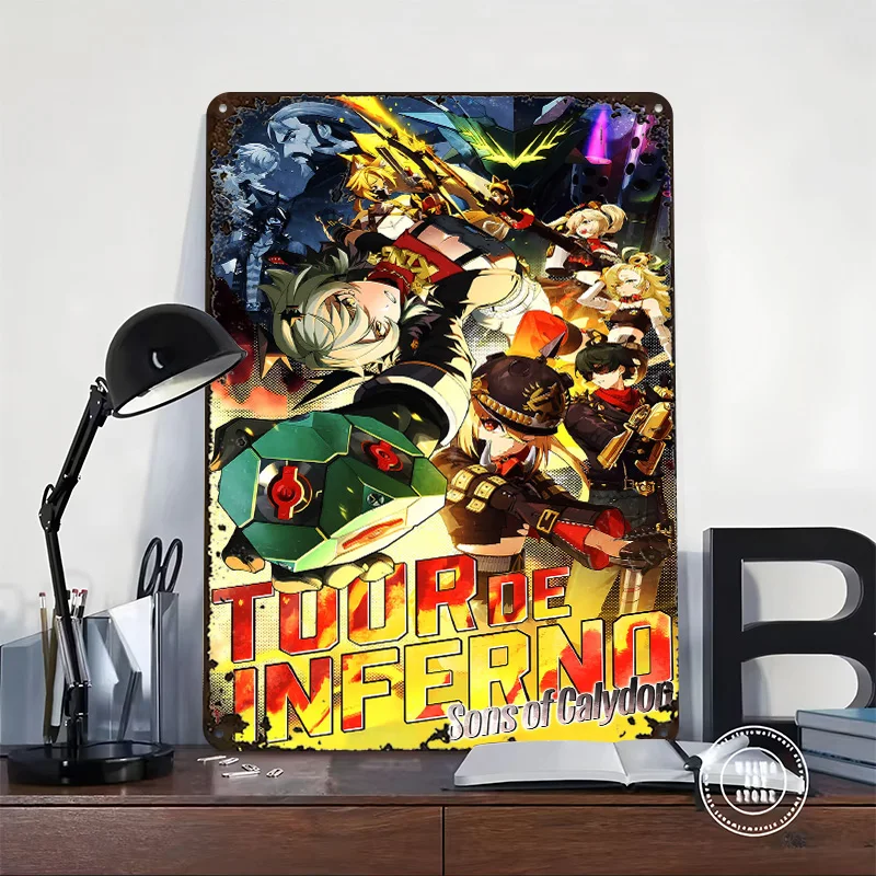 Zenless Zone Zero Game Art Metal Poster Customized Wall Art Retro Vintage Tinplate Signs for Bar Accessories Living Room Decor