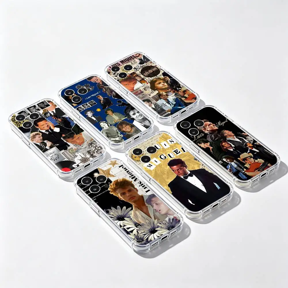 Funda Transparente IMD L-Luis M-Miguel 20 Años de Romance para iPhone 17 16 15 14 13 12 11 PRO MAX PLUS Mini, Carcasa Suave