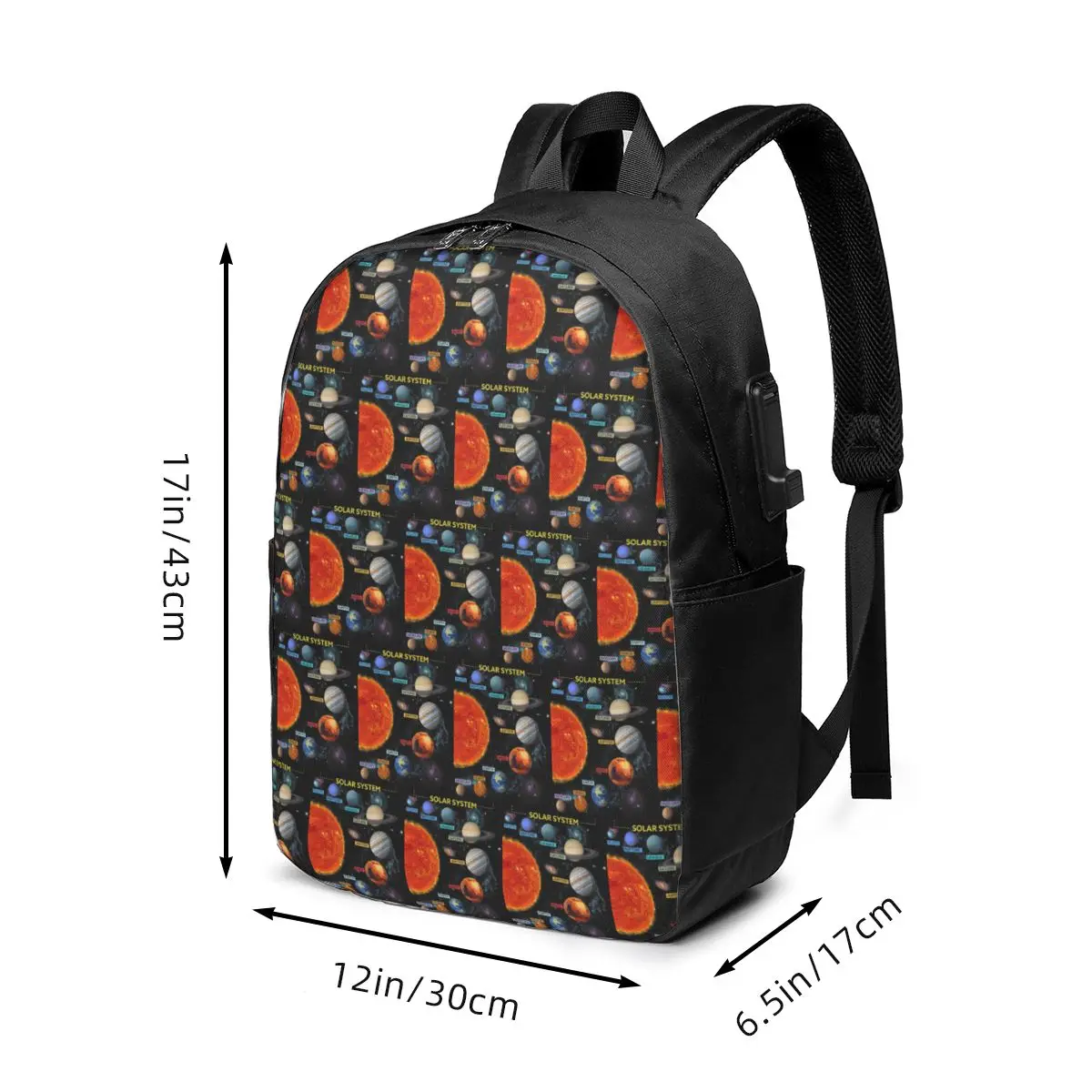 Planet Space In Solar System Backpack Travel Notebook Bag Computer College Student School Bag Laptop Shoulder Bags for Men Women