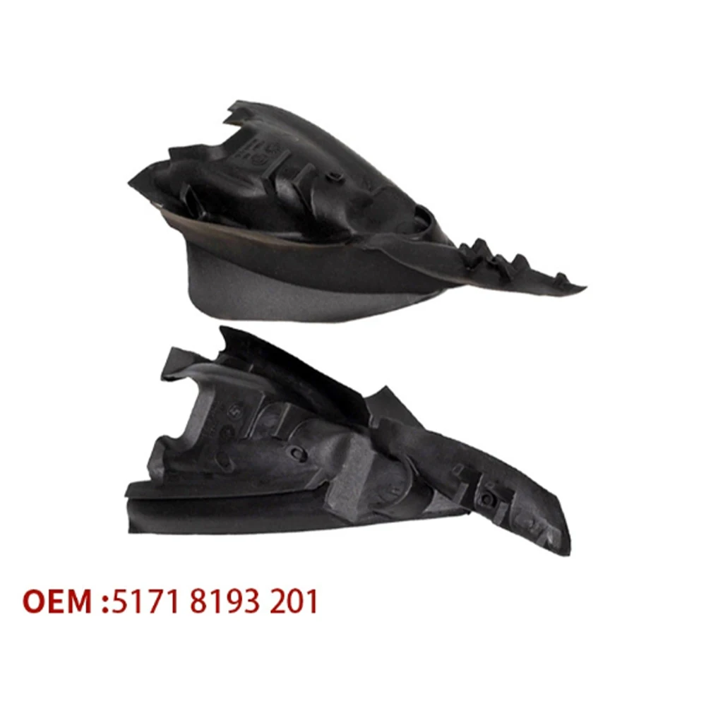 1 Pair Front Windshield Wiper Cowl Extensions Caps Cowl-End CapsFor BMW 5-Series E39 1997-2003 51718193201, 51718193202