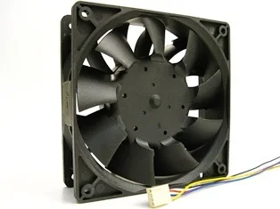 Tfc1212de para delta 120mm dc 12v 5200rpm 252cfm para minerador de bitcoins, poderoso servidor, ventilador de resfriamento axial