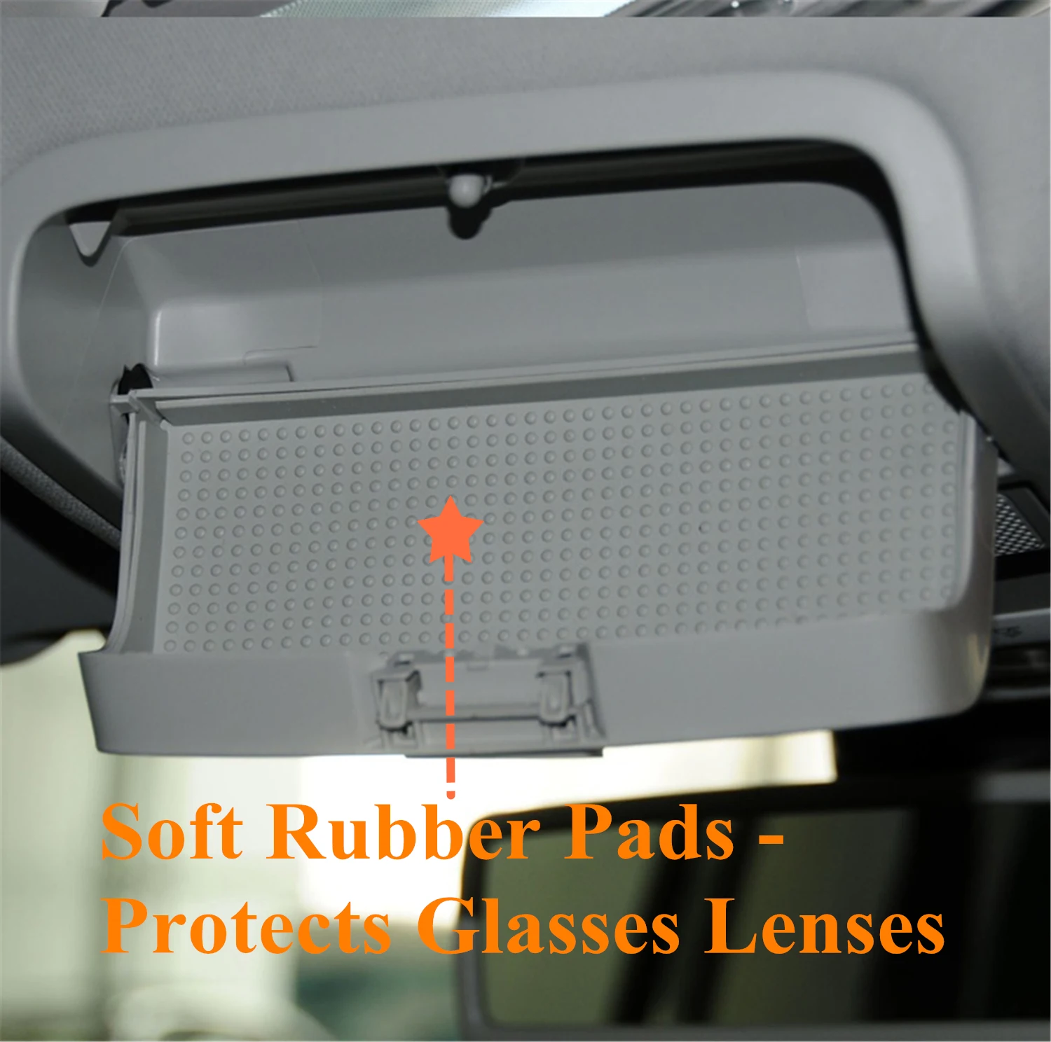 New Grey Sunglass Glasses Holder Box Glasses Case for V-W Tiguan Golf MK5 MK6 J-etta 5 Passat B7 1KD868837 Car Inner Accessories