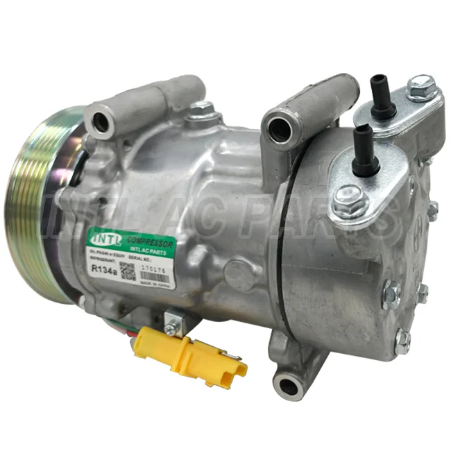 SANDEN SD6V12 1438 1439 1430 1449 1450 ac compressor for PEUGEOT 206 307/CITROEN Berlingo Xsara C2/C3 9655191680 9684480480