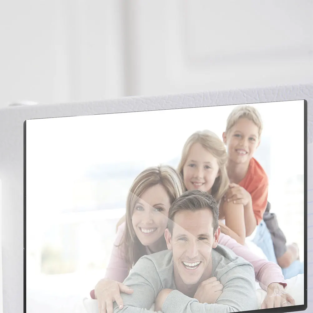 

5Pcs Magnetic Picture Frames Soft Photo Magnet Holders for Refrigerator Whiteboard Office Fridge Black Border Display Frames