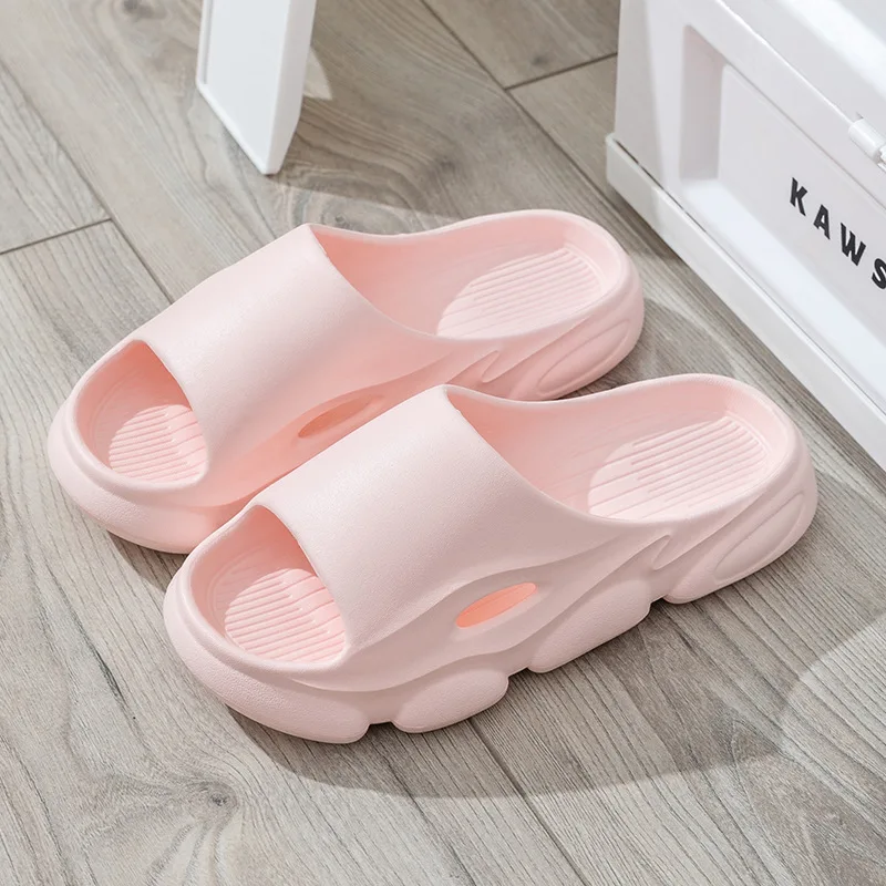 Smile Pop Summer Slippers For Women Bathroom Non-slip Women Slippers Indoor Soft EVA Cozy Women Sandals Outdoor Flat Sole Shoes