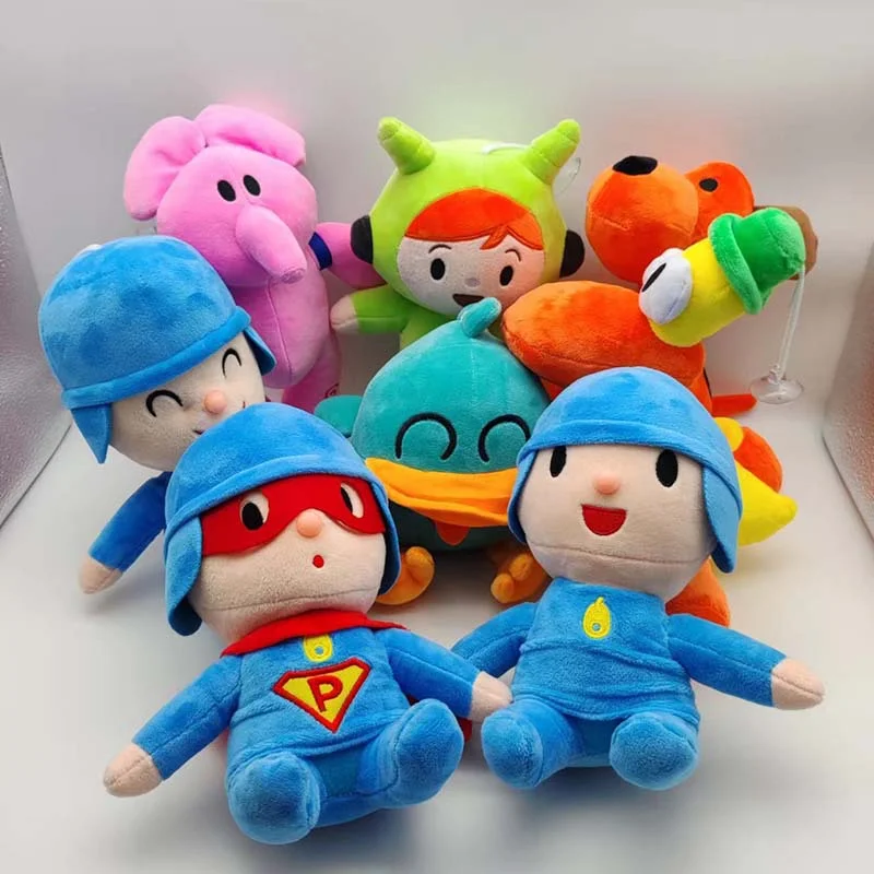 

2026 New Cute Plush Toy Small P Youyou Pocoyo Plush Barto Duck Puppy Lula Aili Elephant Doll Birthday Gift Holiday Gift