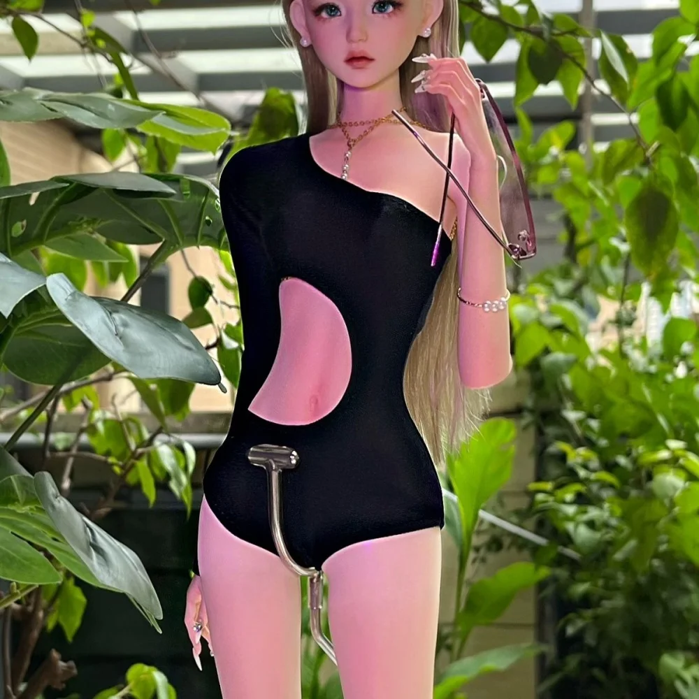 bjd Doll clothes fit in 1/3 1/4 size sexy swimsuit Swimsuit irregular leak waist off-the-shoulder onesie doll accessories