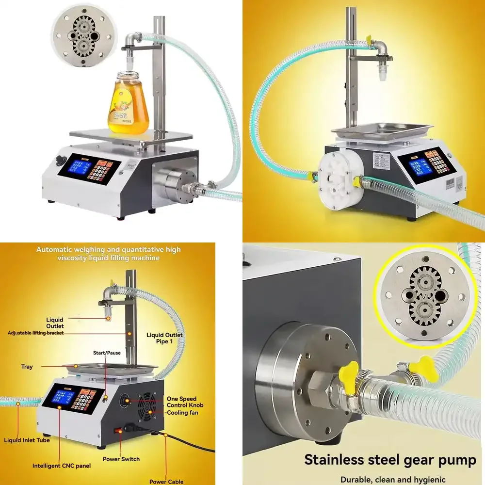 

Heavy Gear Oil Pump Liquid Filling Machine Stable Weighing and Filling for Lard Sesame Paste and Industrial Lubricating