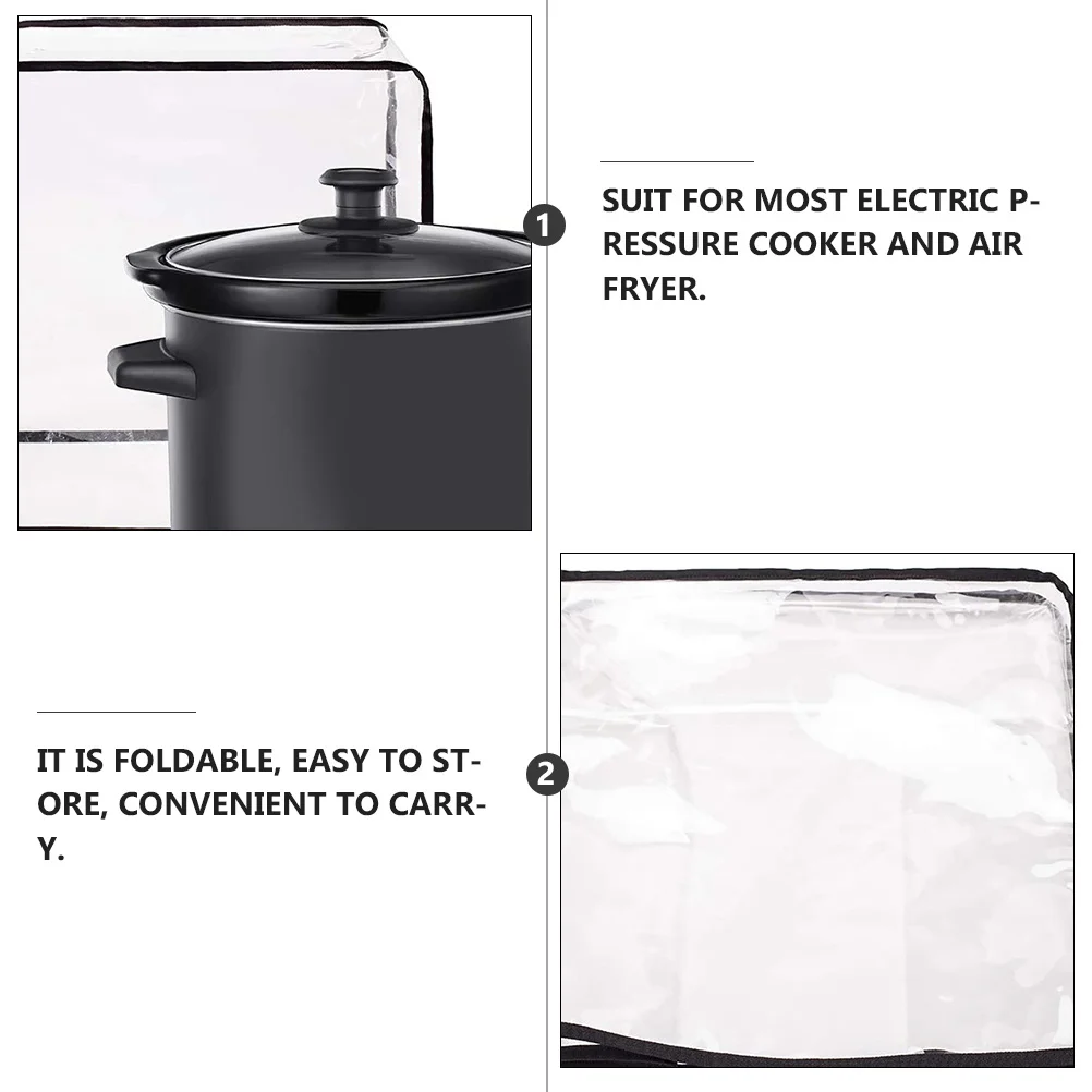

Pressure Cooker Guard PVC Protective Cover Transparent Design Quality Workmanship Suit Most Electric Cookers Air Fryers