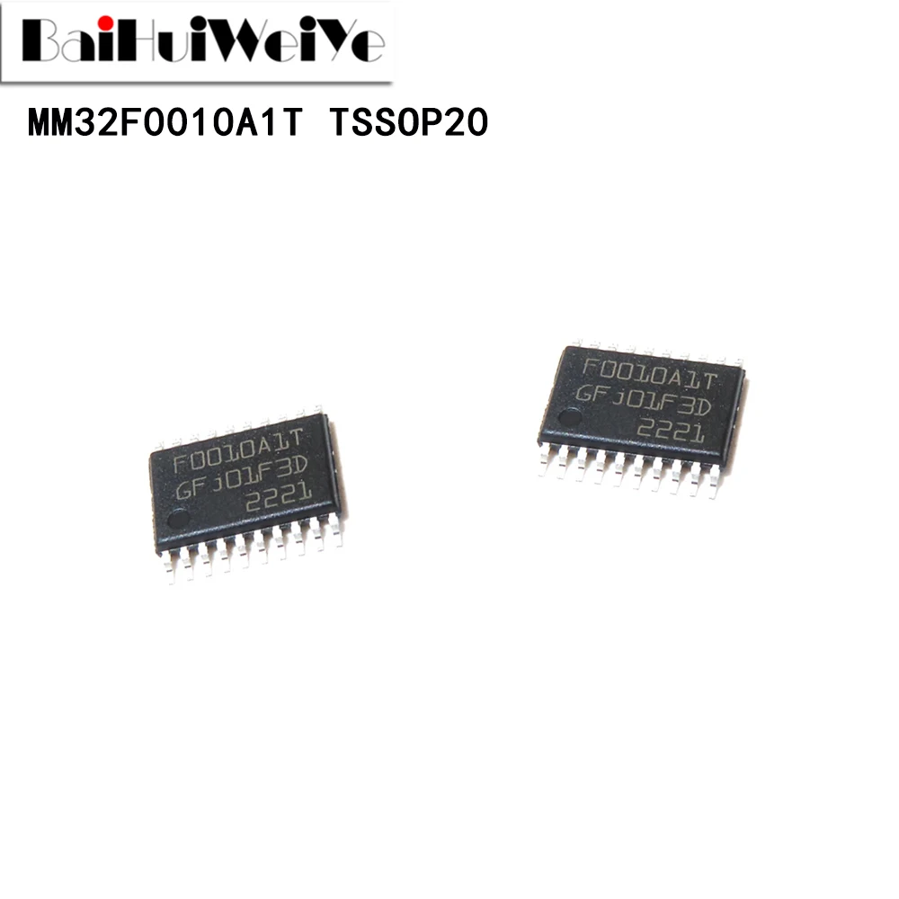 10Pcs F0010A1T MM32F0010A1T MM32F0010 TSSOP-20 SMD Microcontroller IC New Good Quality Chipset