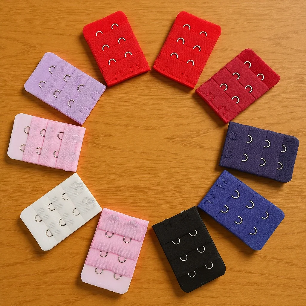 

10Pcs Bra Extenders Women 2 Hooks 3 Rows Narrow Bras Comfortable Extension Buckles for Pregnancy Weight Gain Adjustable