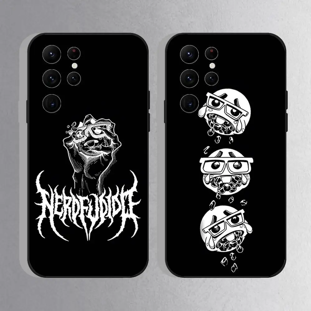 Funda de teléfono Singer Saiko Sakura para Samsung S25,S24 Ultra,S20,S30 plus,S22 Plus,S23,Ultra 5G, carcasa negra de silicona