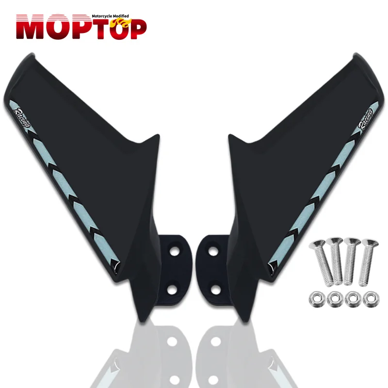 New Motorcycle Modified Fixed Wind Wing Rearview Mirrors Flow For YZF-R1 YZFR1 r1 2009-2014 rearview mirror Spoiler