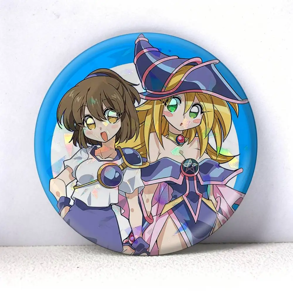 Dark Magician Girl Yu Gi Oh  75mm 44mm 25mm Brooch Backpack Hat Pins Accessories Toys Badge