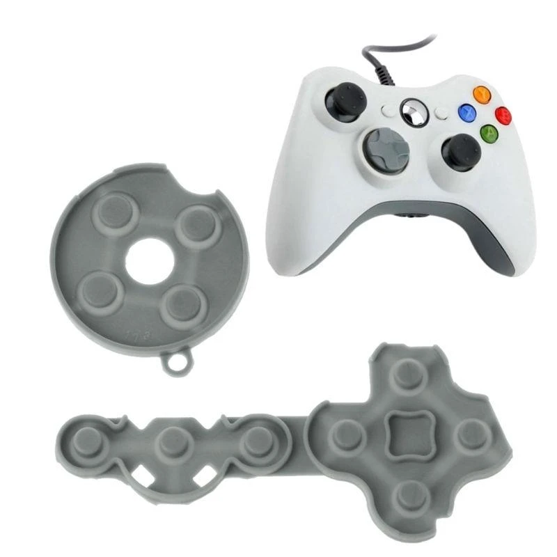 J78A Replacement Rubber Conductive D Pad Button Parts for 360 Controller ABXY Inner Rubber Button Parts