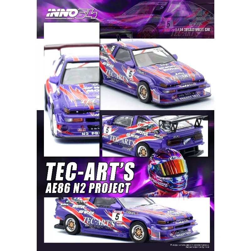 INNO 1:64 Toyota PANDEM ROCKET BUNNY AE86 Levin Die Cast Alloy Car Model Series
