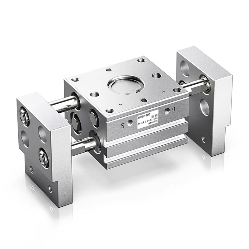 MHL2 10D 16D 20D 25D 32D 40D Double Acting Pneumatic Gripper Wide Type Air Gripper Parallel Cylinder Al Clamps Bore 10-40mm